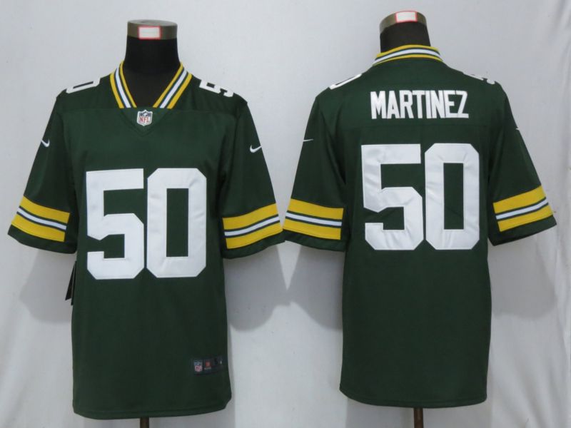 Men Green Bay Packers #50 Martinez Green Nike Vapor Untouchable Limited Playe NFL Jerseys